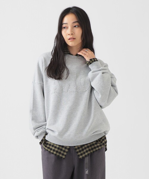 B:MING by BEAMS（ビーミングバイビームス）の「パッチワーク ロゴ スウェット（スウェット・レディース・チャコールグレー/ライトグレー/ピンク・ONE SIZE）」の22枚目の写真