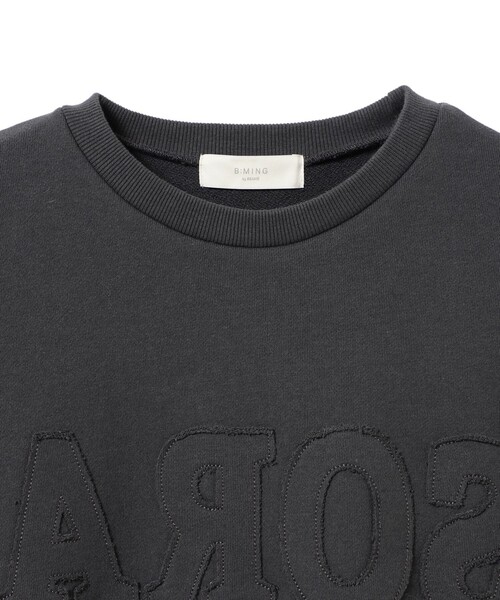 B:MING by BEAMS（ビーミングバイビームス）の「パッチワーク ロゴ スウェット（スウェット・レディース・チャコールグレー/ライトグレー/ピンク・ONE SIZE）」の10枚目の写真