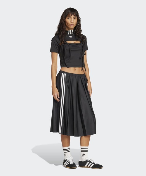 リボン カットアウト クロップトップス / アディダスオリジナルス