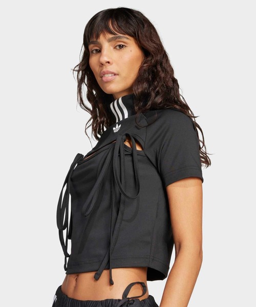 リボン カットアウト クロップトップス / アディダスオリジナルス