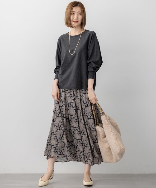 23区(ニジュウサンク)の「【洗える】Ratti ヴィンテージペイズリープリント スカート(スカート・レディース・ブルー系5/ブラック系5・40/38/36)」の11枚目の写真