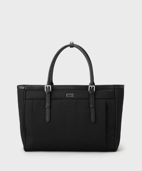 TAKEO KIKUCHI（タケオキクチ）の「メランジピンヘッド ブリーフトート（ビジネスバッグ・メンズ・チャコールグレー/ネイビー/ブラック/ネイビー系・00）」の2枚目の写真