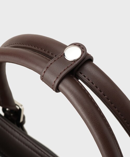 TAKEO KIKUCHI（タケオキクチ）の「メランジピンヘッド ブリーフトート（ビジネスバッグ・メンズ・チャコールグレー/ネイビー/ブラック/ネイビー系・00）」の22枚目の写真