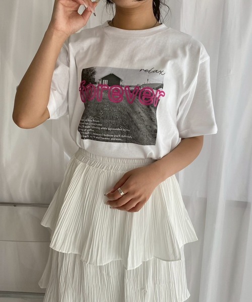 cuorequal(クオレコール)の「フォトロゴ半袖Tシャツ(Tシャツ/カットソー・レディース・B/C/A・MEDIUM)」の3枚目の写真