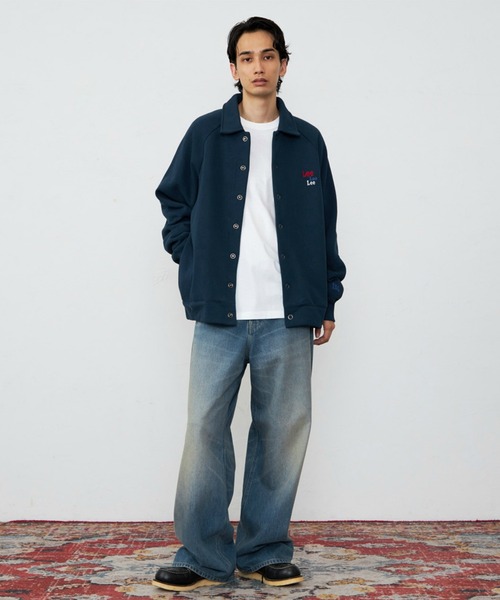 Lee（リー）の「Lee/リー スウェットカーディガン 裏起毛（スウェット・メンズ・ブラウン/カーキ/ネイビー・SMALL/MEDIUM/LARGE/X-LARGE）」の11枚目の写真