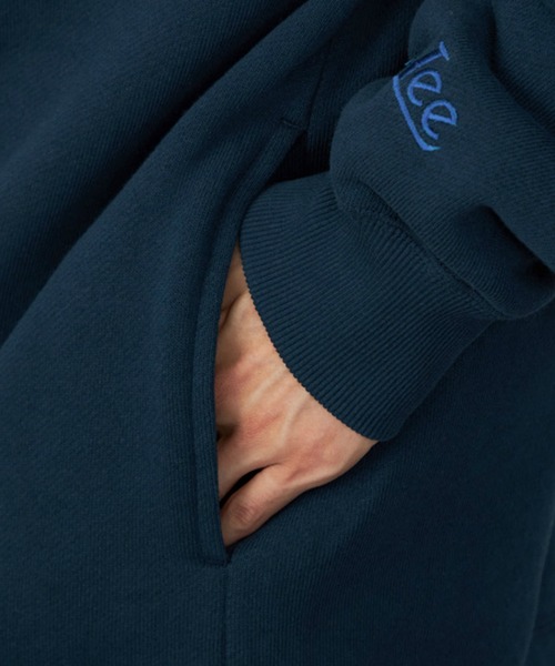 Lee（リー）の「Lee/リー スウェットカーディガン 裏起毛（スウェット・メンズ・ブラウン/カーキ/ネイビー・SMALL/MEDIUM/LARGE/X-LARGE）」の9枚目の写真