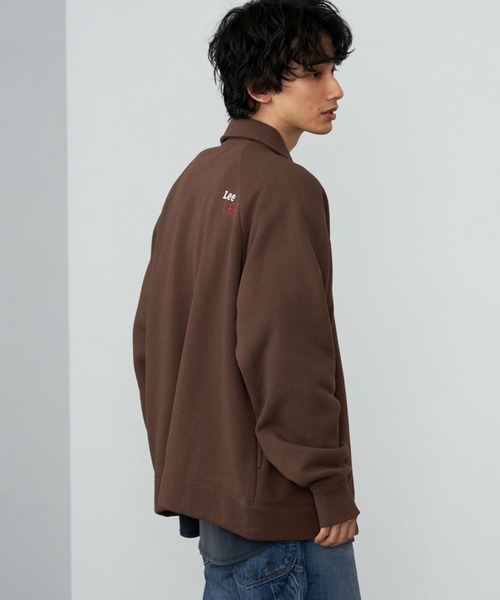 Lee（リー）の「Lee/リー スウェットカーディガン 裏起毛（スウェット・メンズ・ブラウン/カーキ/ネイビー・SMALL/MEDIUM/LARGE/X-LARGE）」の15枚目の写真