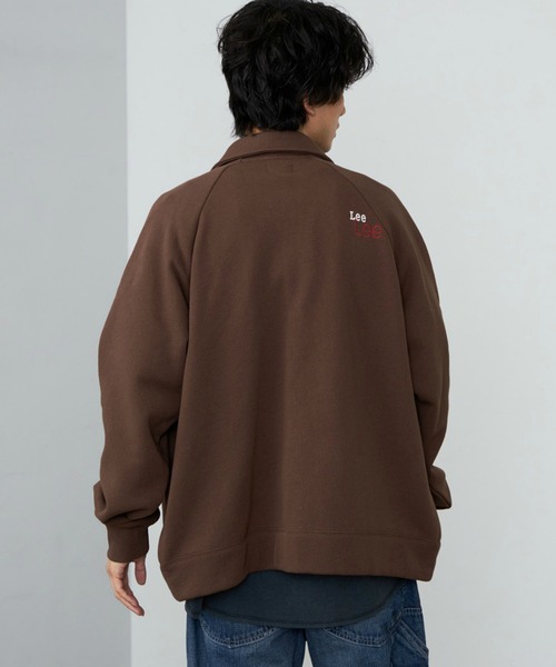 Lee（リー）の「Lee/リー スウェットカーディガン 裏起毛（スウェット・メンズ・ブラウン/カーキ/ネイビー・SMALL/MEDIUM/LARGE/X-LARGE）」の16枚目の写真