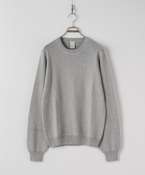 CASPER JOHN(キャスパージョン)の「Wool cotton high gauge crew neck sweater / ウールコットンハイゲージクルーネックセーター(ニット/セーター・メンズ・オレンジ/ブラック/アイボリー/ブルー・LARGE/MEDIUM/SMALL/X-SMALL)」の21枚目の写真