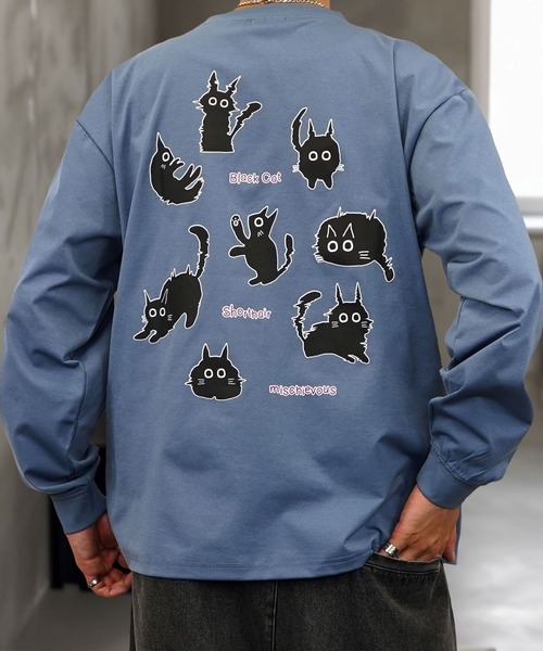 Burner（バーナー）の「【GROOVY STORE】ワイド ストレッチ素材 刺繍＆プリント ロングスリーブTシャツ（Tシャツ/カットソー・メンズ・A/H/C/D/E/F/B/G・M/L/LL）」の8枚目の写真