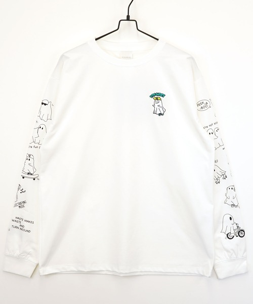 Burner（バーナー）の「【GROOVY STORE】ワイド ストレッチ素材 刺繍＆プリント ロングスリーブTシャツ（Tシャツ/カットソー・メンズ・A/H/C/D/E/F/B/G・M/L/LL）」の11枚目の写真
