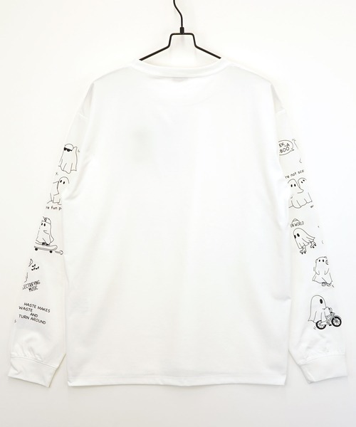 Burner（バーナー）の「【GROOVY STORE】ワイド ストレッチ素材 刺繍＆プリント ロングスリーブTシャツ（Tシャツ/カットソー・メンズ・A/H/C/D/E/F/B/G・M/L/LL）」の12枚目の写真