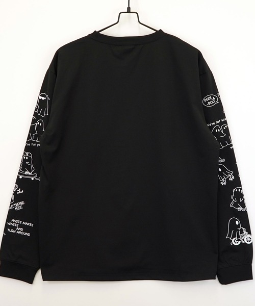 Burner（バーナー）の「【GROOVY STORE】ワイド ストレッチ素材 刺繍＆プリント ロングスリーブTシャツ（Tシャツ/カットソー・メンズ・A/H/C/D/E/F/B/G・M/L/LL）」の16枚目の写真