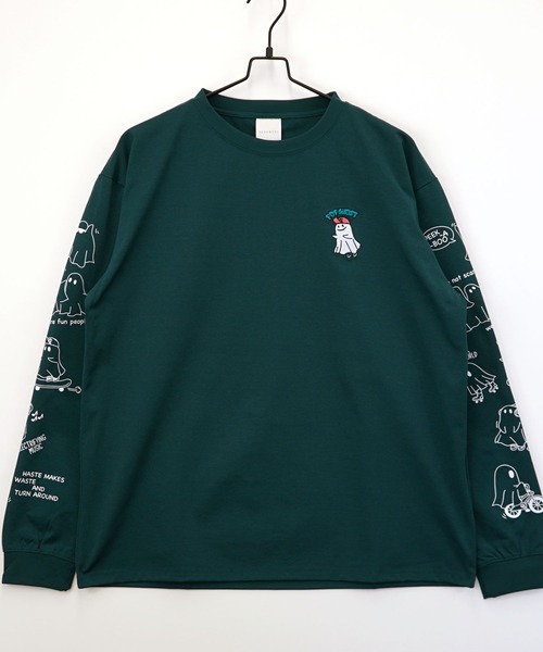 Burner（バーナー）の「【GROOVY STORE】ワイド ストレッチ素材 刺繍＆プリント ロングスリーブTシャツ（Tシャツ/カットソー・メンズ・A/H/C/D/E/F/B/G・M/L/LL）」の18枚目の写真