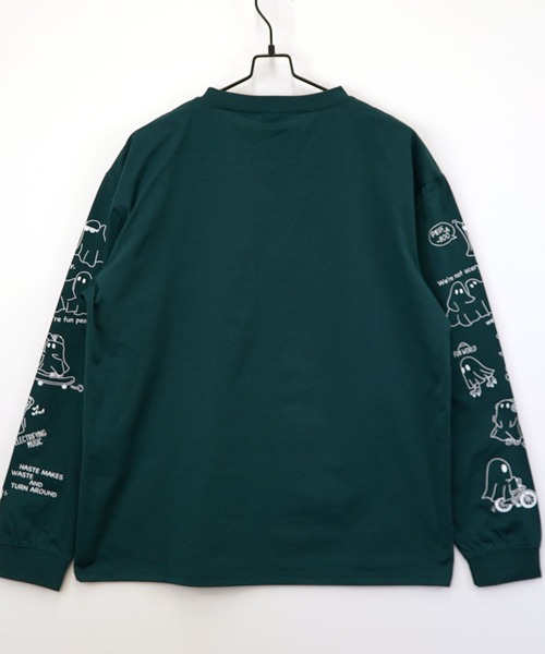 Burner（バーナー）の「【GROOVY STORE】ワイド ストレッチ素材 刺繍＆プリント ロングスリーブTシャツ（Tシャツ/カットソー・メンズ・A/H/C/D/E/F/B/G・M/L/LL）」の19枚目の写真