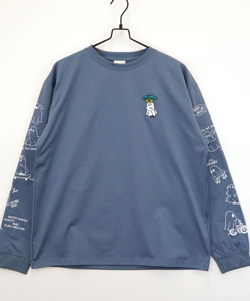 Burner（バーナー）の「【GROOVY STORE】ワイド ストレッチ素材 刺繍＆プリント ロングスリーブTシャツ（Tシャツ/カットソー・メンズ・A/H/C/D/E/F/B/G・M/L/LL）」の21枚目の写真