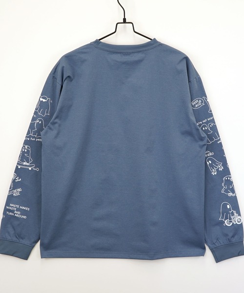 Burner（バーナー）の「【GROOVY STORE】ワイド ストレッチ素材 刺繍＆プリント ロングスリーブTシャツ（Tシャツ/カットソー・メンズ・A/H/C/D/E/F/B/G・M/L/LL）」の22枚目の写真