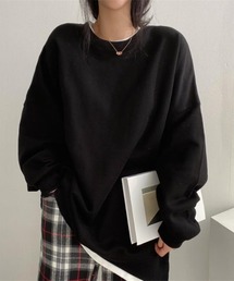重ね着風ゆるトップス