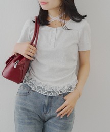 continuer de NICE CLAUP | レースホルターＴ(Tシャツ/カットソー)