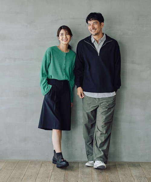 FOUND GOOD(ファウンドグッド)の「シャーリングカットカーデ(カーディガン/ボレロ・レディース・グリーン系5/ブラック/ブラウン系5・S/M/L)」の15枚目の写真