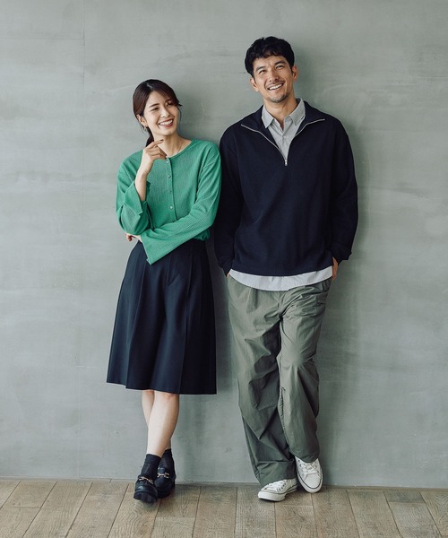 FOUND GOOD(ファウンドグッド)の「シャーリングカットカーデ(カーディガン/ボレロ・レディース・グリーン系5/ブラック/ブラウン系5・S/M/L)」の16枚目の写真