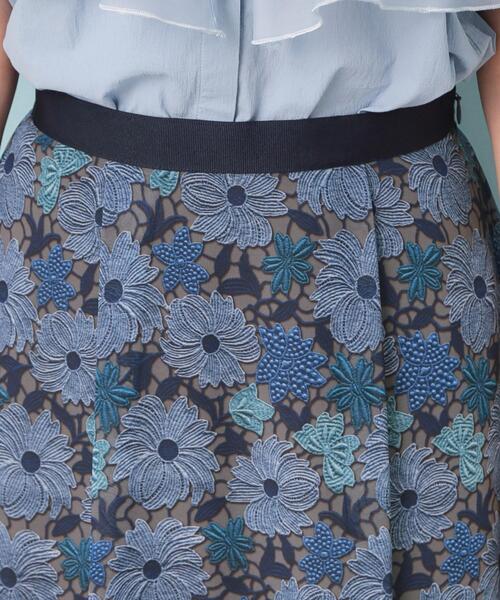 セール】【&yours project／S～L】レース柄フレアスカート（スカート