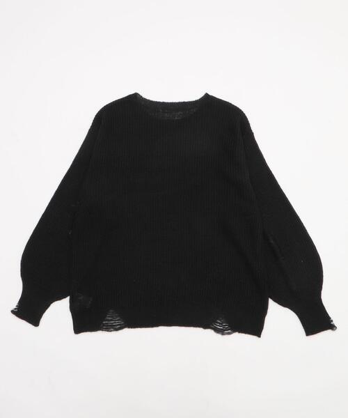 WEGO（ウィゴー）の「WEGO/モヘアタッチスターBIGニット（ニット/セーター・レディース・グレー/ピンク/ブラック・FREE）」の19枚目の写真