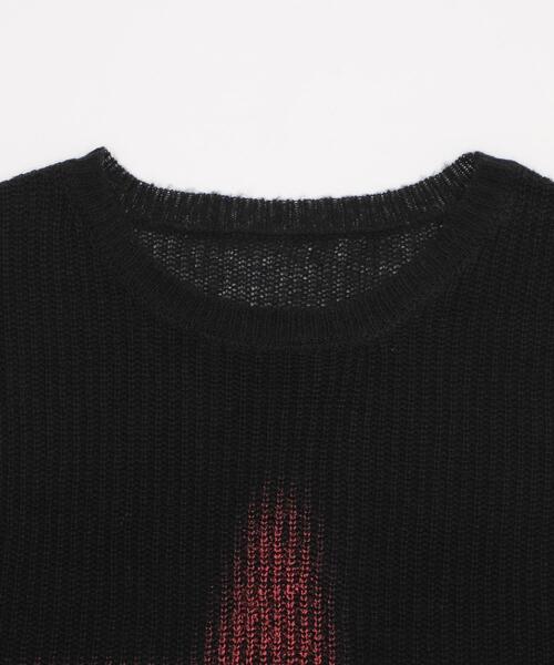 WEGO（ウィゴー）の「WEGO/モヘアタッチスターBIGニット（ニット/セーター・レディース・グレー/ピンク/ブラック・FREE）」の21枚目の写真