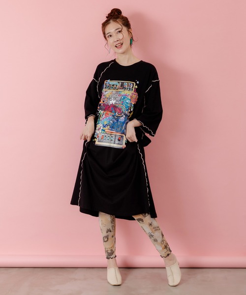 ScoLar（スカラー）の「153604：ラメニットソー3柄展開レギンス（その他パンツ・レディース・ベージュ/オフホワイト/ブラック・M）」の14枚目の写真