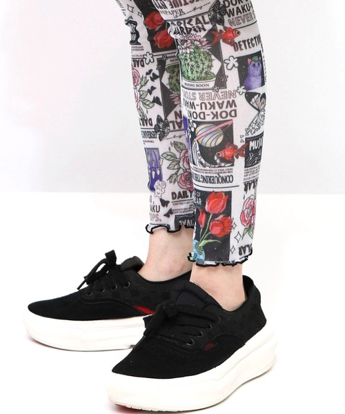 ScoLar（スカラー）の「153604：ラメニットソー3柄展開レギンス（その他パンツ・レディース・ベージュ/オフホワイト/ブラック・M）」の17枚目の写真