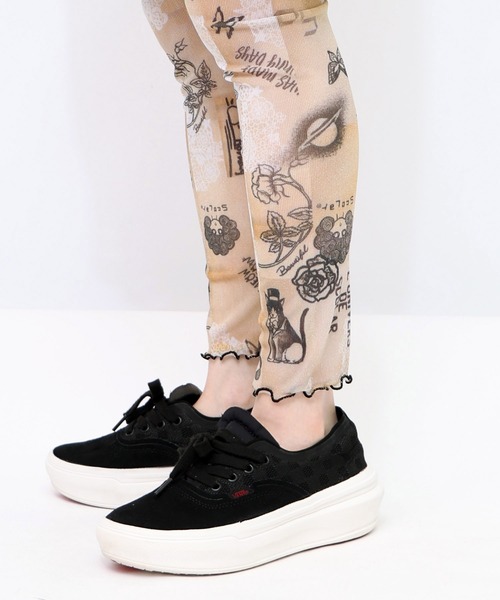 ScoLar（スカラー）の「153604：ラメニットソー3柄展開レギンス（その他パンツ・レディース・ベージュ/オフホワイト/ブラック・M）」の8枚目の写真