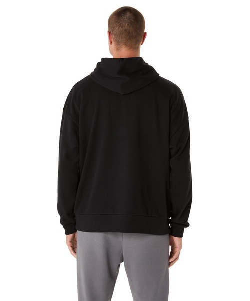 ASICS（アシックス）の「リラックスフィットフーディー（パーカー・メンズ・ブラック・M/L/XL/S）」の2枚目の写真