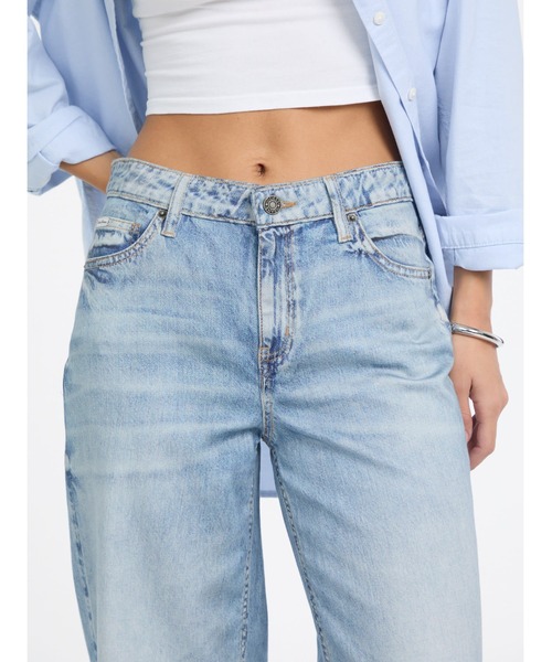 GUESS JEANS（ゲスジーンズ）の「GUESS JEANS G11 Wide Leg デニムパンツ ストレートジーンズ レディース（デニムパンツ・レディース・インディゴブルー・24inch/25inch/26inch/27inch）」の9枚目の写真