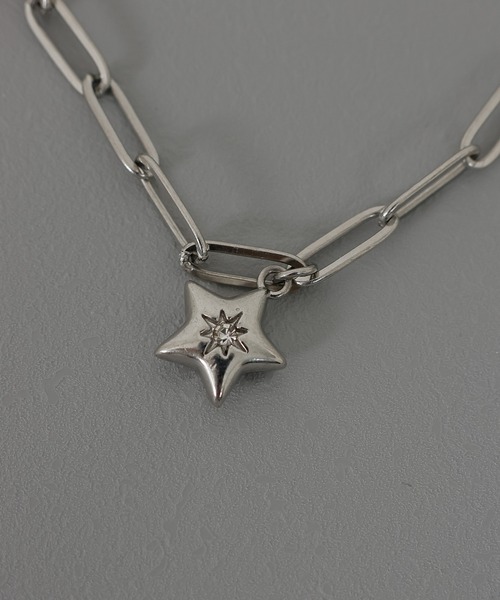 ORLEAN（オルレアン）の「【ORLEAN】 スター クロス デザインモチーフ レオンチェーンネックレス サージカルステンレス（ネックレス・レディース・シルバー・フリー）」の10枚目の写真