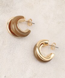 エポ×メタル2連ピアス
