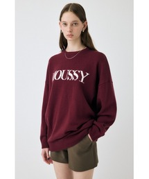 MOUSSY(}EW[)́yZOZOEꕔX܌zMOUSSY LOGO KNIT / }EW[Sjbg(jbg/Z[^[)