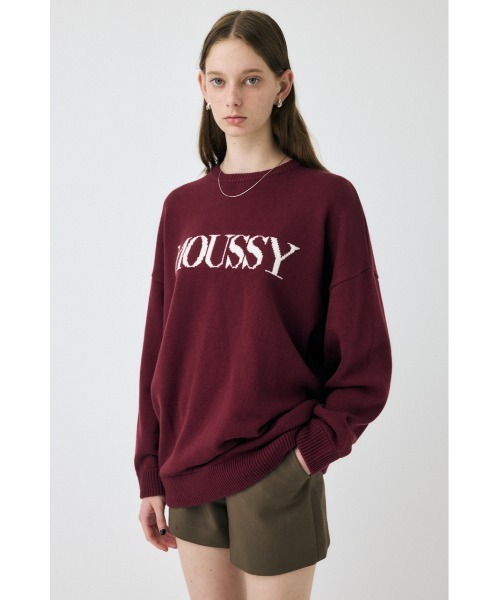 MOUSSY / マウジー / ロゴニット ZOZO・一部店舗限定】MOUSSY LOGO KNIT / マウジーロゴニット