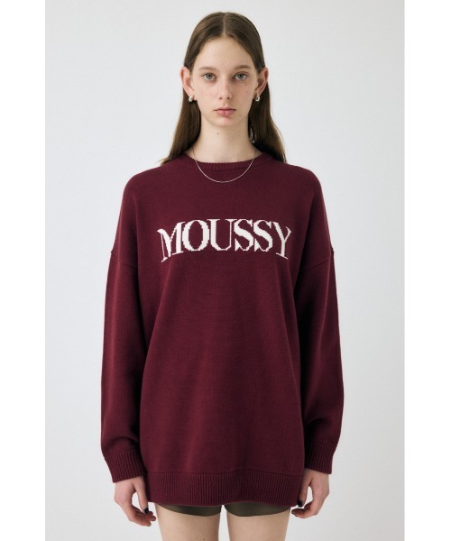 MOUSSY / マウジーロゴニット ニット ZOZO・一部店舗限定】MOUSSY LOGO KNIT / マウジーロゴニット