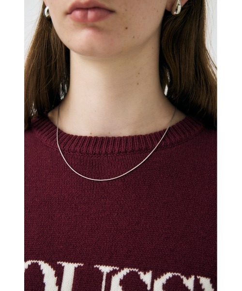 MOUSSY(マウジー)の「【ZOZO・一部店舗限定】MOUSSY LOGO KNIT / マウジーロゴニット(ニット/セーター・レディース・ブラック/オフホワイト/ブラウン/ボルドー/ダークグリーン・FREE)」の11枚目の写真