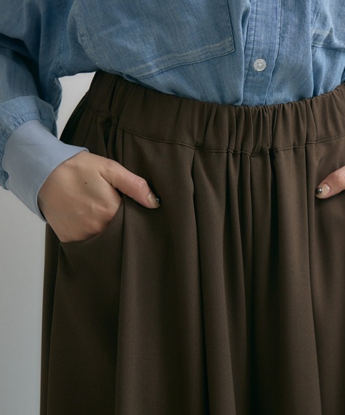 Paradise Picnic(パラダイスピクニック)の「SUGARROSE タックフレアワイドパンツ(その他パンツ・レディース・ブラック/ブラウン/グレー・FREE)」の8枚目の写真