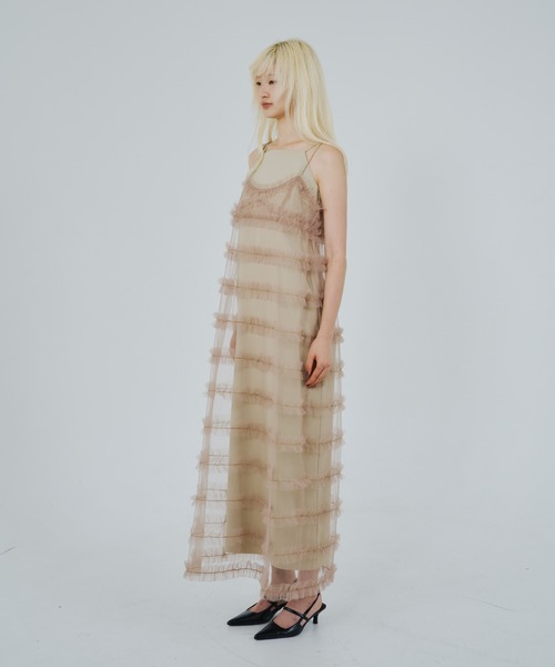フリルラインガーリードレス / frill line girly dress
