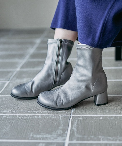 LEPSIM（レプシィム）の「ストレッチヒールブーツ　595796（ブーツ・レディース・ガンメタ/ブラック・LARGE/MEDIUM）」の2枚目の写真