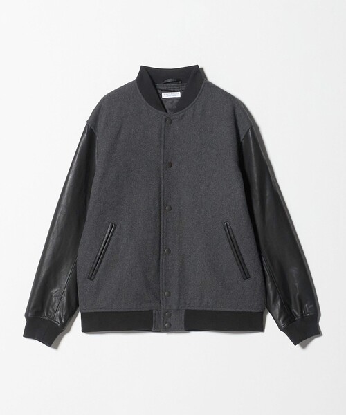 WEB限定 WARDROBE SMART】グレーメルトン レザーライク