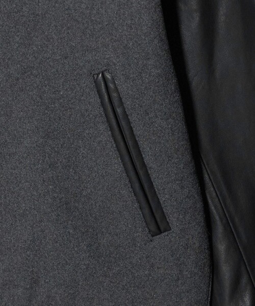 セール】【WEB限定 WARDROBE SMART】グレーメルトン レザーライク