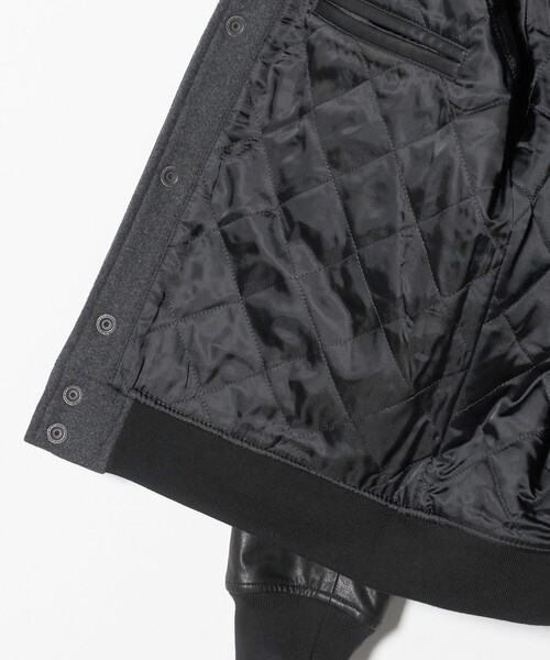 BEAUTY&YOUTH UNITED ARROWS(ビューティーアンドユースユナイテッドアローズ)の「【WEB限定 WARDROBE SMART】グレーメルトン レザーライク スタジャン(スタジャン・メンズ・ダークグレー・S/M/L/XL)」の17枚目の写真