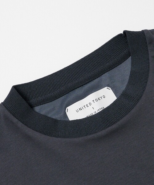 UNITED TOKYO(ユナイテッドトウキョウ)の「【残りわずか】OPTIMA COOL リラックスTee 日本初|高級綿×冷却ナイロン(Tシャツ/カットソー・メンズ・ブラック/オフホワイト/ダークグレー・1/2/3)」の7枚目の写真