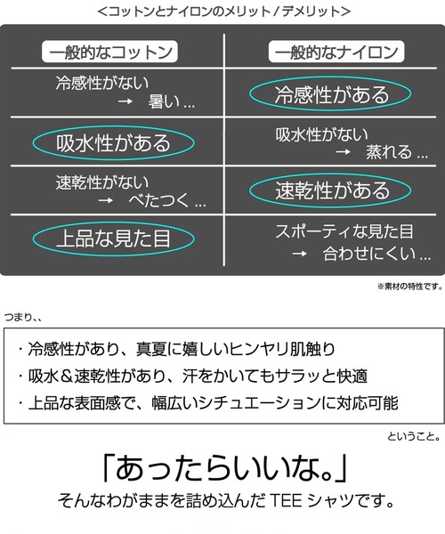 UNITED TOKYO(ユナイテッドトウキョウ)の「【残りわずか】OPTIMA COOL リラックスTee 日本初|高級綿×冷却ナイロン(Tシャツ/カットソー・メンズ・ブラック/オフホワイト/ダークグレー・1/2/3)」の12枚目の写真