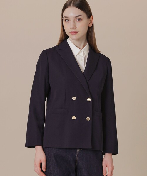 MACKINTOSH LONDON（マッキントッシュ ロンドン）の「クリアツイルジャケット（テーラードジャケット・レディース・ネイビー・38/40）」の2枚目の写真