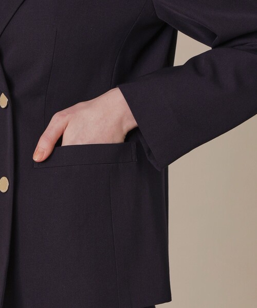 MACKINTOSH LONDON（マッキントッシュ ロンドン）の「クリアツイルジャケット（テーラードジャケット・レディース・ネイビー・38/40）」の7枚目の写真