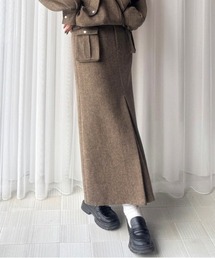Ameri（アメリ）の「UND TWEED WORK DETAIL SKIRT（スカート）」